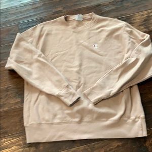 Champion sweatshirt blush color. Large